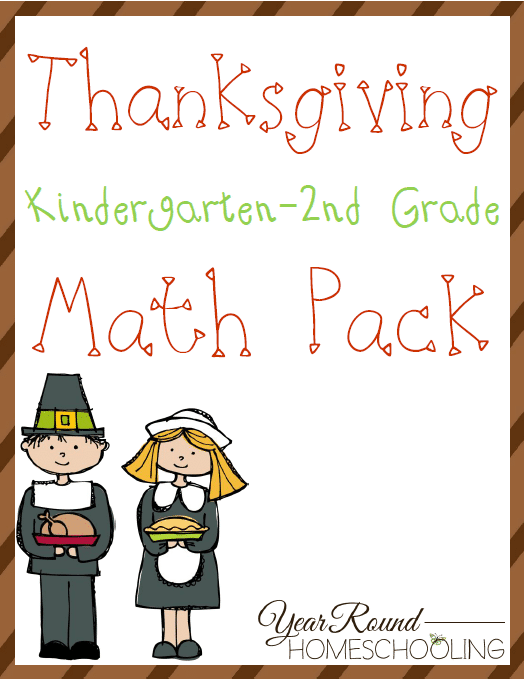 Free Thanksgiving K-2 Math Pack