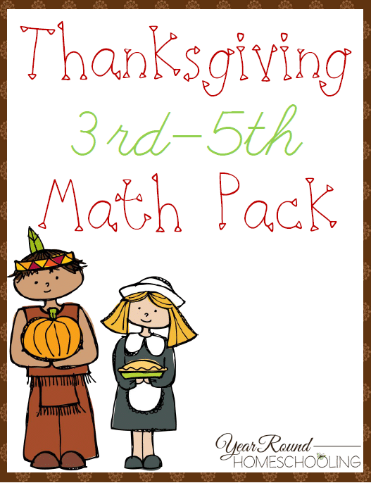 Free Thanksgiving Math Pack (3rd-5th)