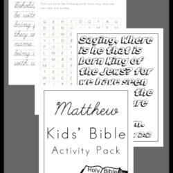 Matthew Kids’ Bible Activity Pack - Year Round Homeschooling