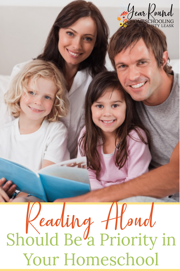 reading aloud priority, priority reading aloud, reading aloud homeschool, homeschool reading aloud