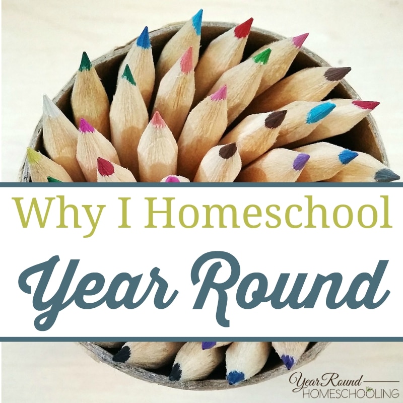 Why I Homeschool Year Round - By Annette V. - Year Round Homeschooling