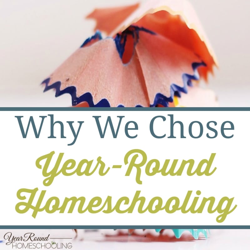 Why We Chose Year-Round Homeschooling - By Selena - Year Round ...