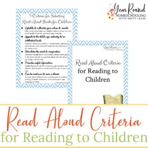 Read Aloud Criteria