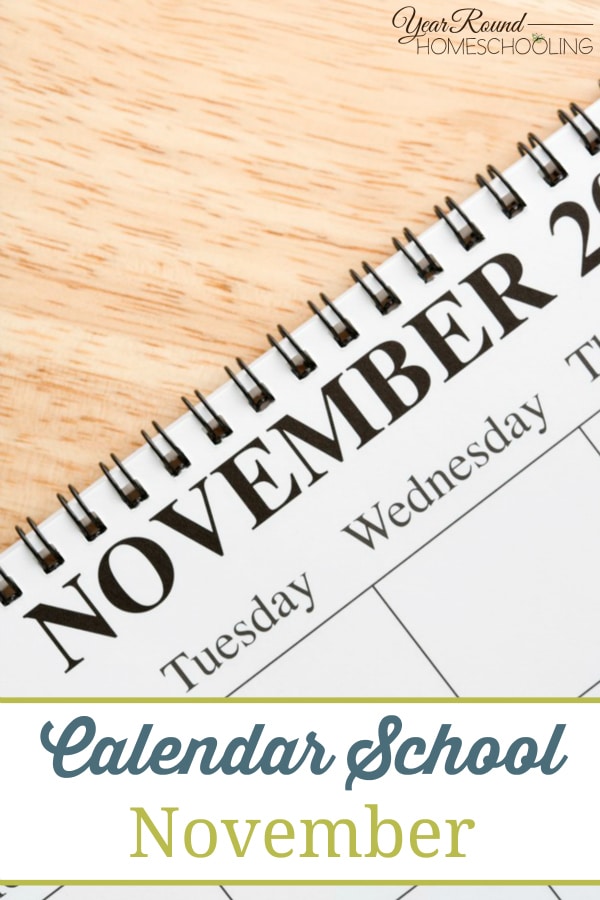 Calendar School - November - By Jenny