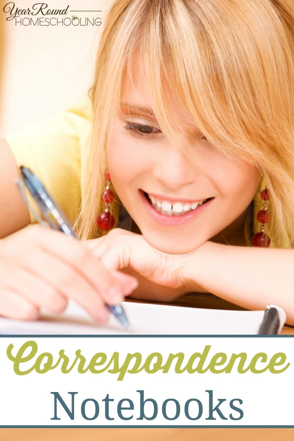 Correspondence Notebooks Year Round Homeschooling