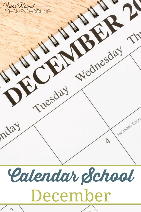Calendar School - December - By Jenny