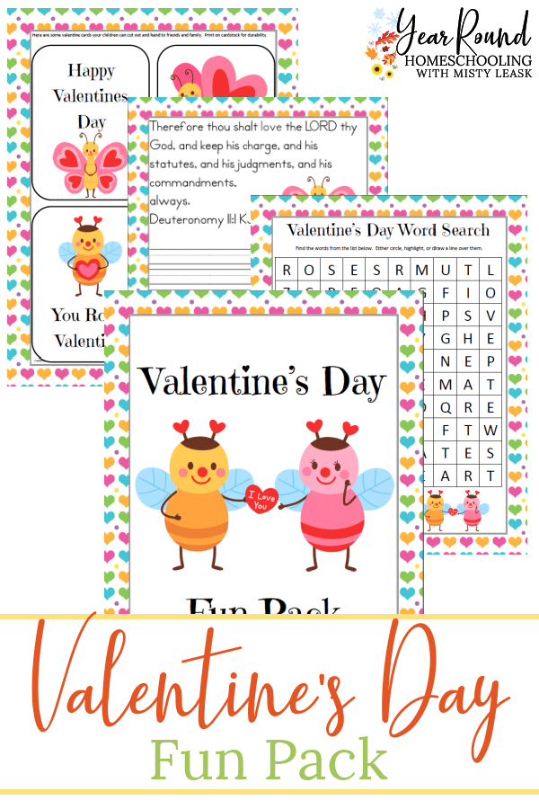 Valentine's Day Fun Pack, Valentine's Day Pack, Valentine's Day Printable