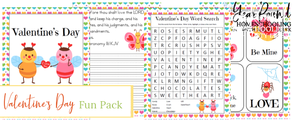 Valentine's Day Fun Pack, Valentine's Day Pack, Valentine's Day Printable