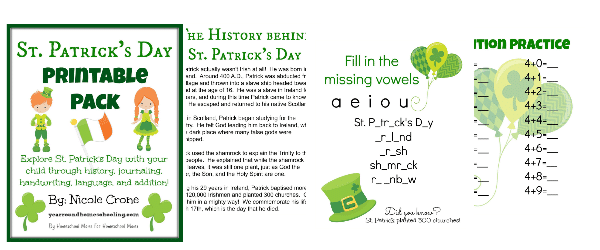 St. Patrick, St. Patty's, history, homeschool, homeschooling, printable