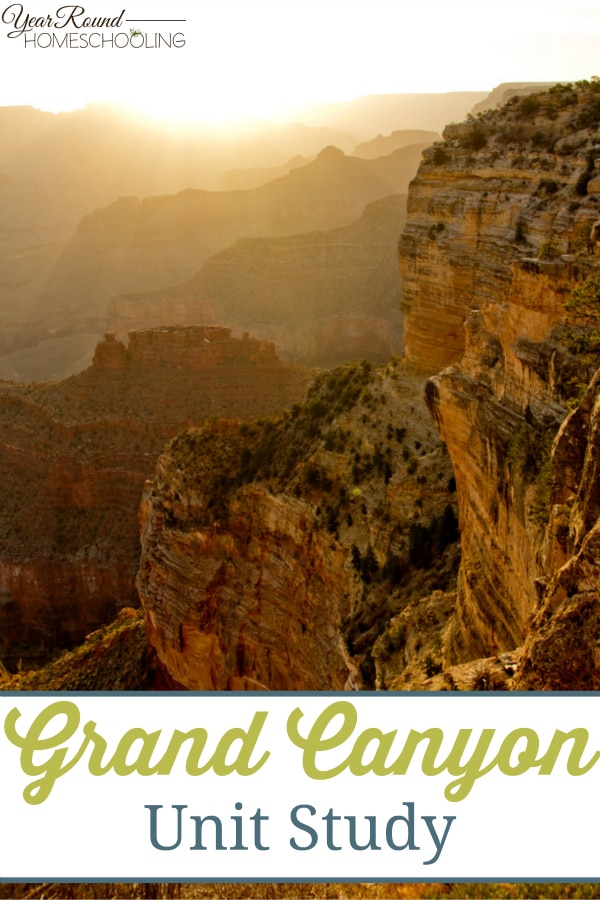 grand canyon, unit study, geography, homeschool, homeschooling