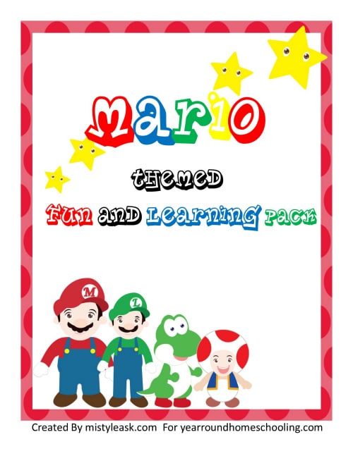 Free Mario Themed Fun and Learning Pack