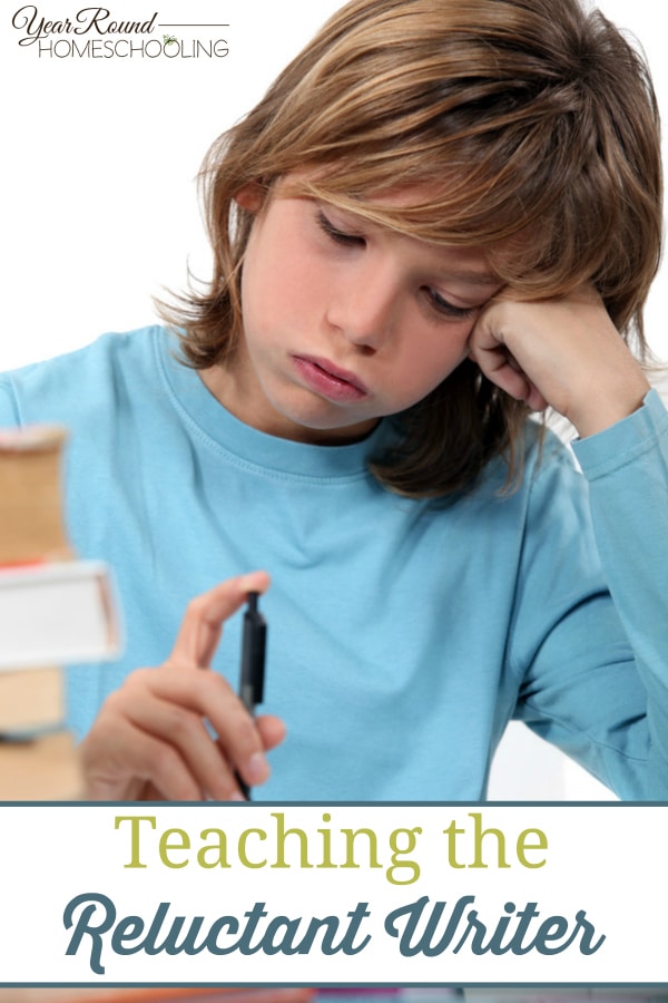 reluctant writer, writing, homeschool, homeschooling