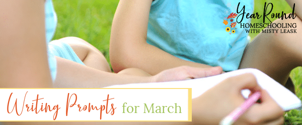 writing prompts for march, march writing prompts