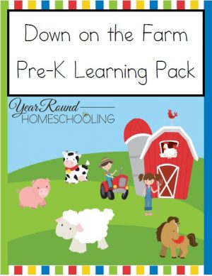 Down on the Farm Pre-K Learning Pack