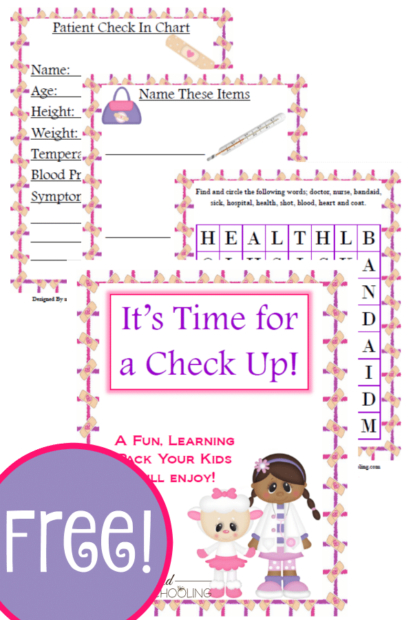 pretend play, doctor, homeschool, homeschooling, printable