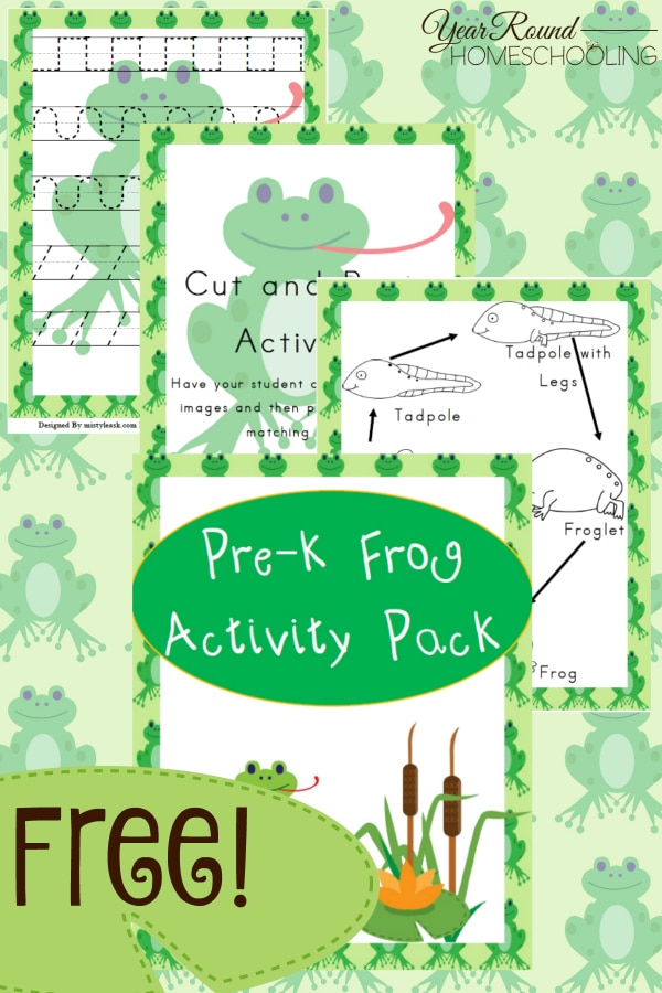 frog, spring, prek, preschool, homeschool, homeschooling, printable, worksheets