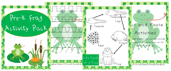 frog, spring, prek, preschool, homeschool, homeschooling, printable, worksheets
