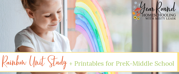 rainbow unit study, unit study rainbow, rainbow unit, unit rainbow, study rainbow, rainbow study