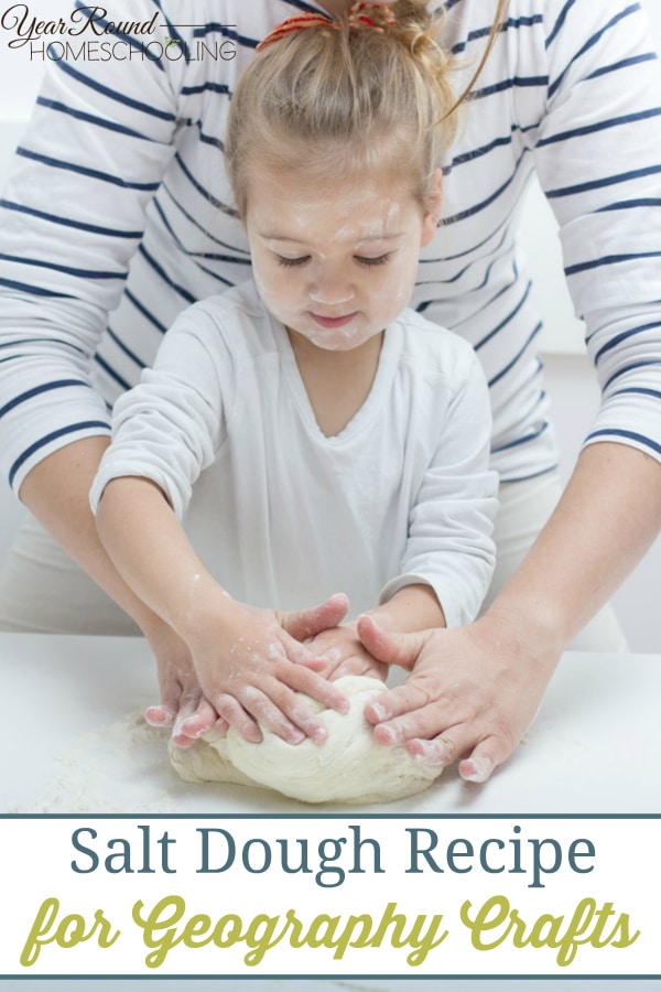 salt dough recipe, salt dough, geography, homeschool, homeschooling