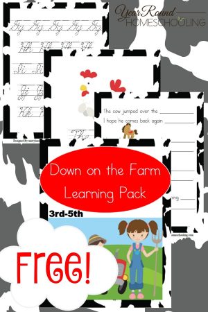 Free Down on the Farm Learning Pack (3rd-5th) - Year Round Homeschooling