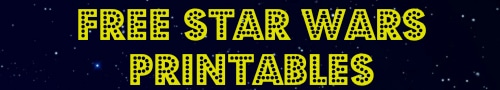 Free Star Wars Printables