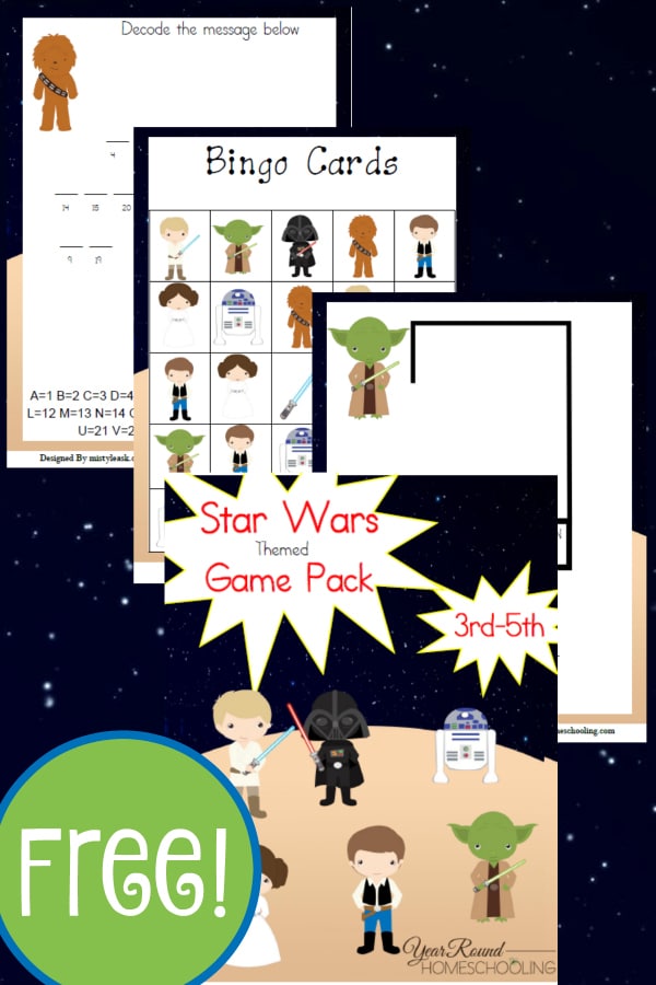 star wars, star wars elementary, 3rd-5th grade, homeschool, homeschooling, worksheets, printable