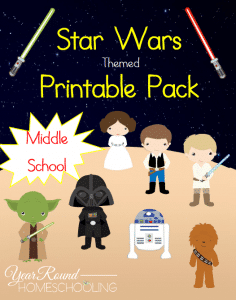 Star Wars Printables (Middle School) - Year Round Homeschooling