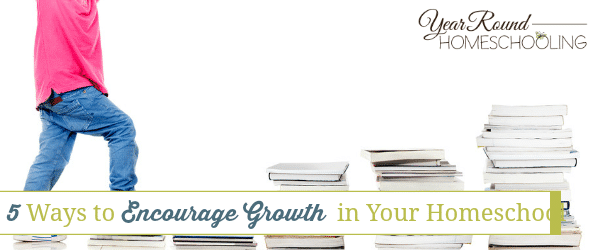 5 Ways to Encourage Growth in Your Homeschool - Year Round Homeschooling