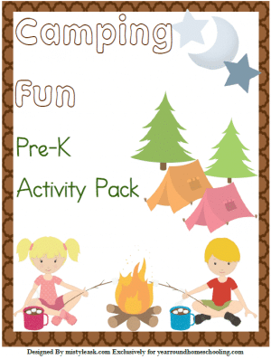Camping Fun Pre-K Activity Pack