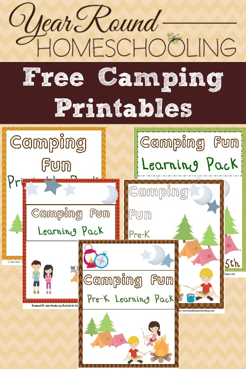 Free Camping Printables - PreK through Middle School