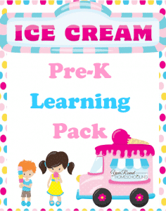 Free Ice Cream Pre-K Learning Pack