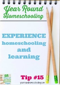 Year Round Homeschooling Tip #15