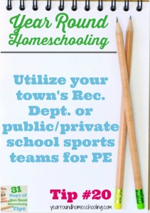 Year Round Homeschooling Tip #20