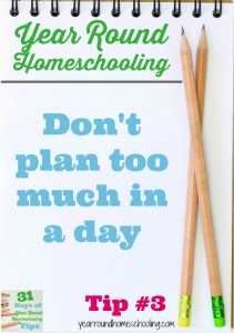 Year Round Homeschooling Tip #3