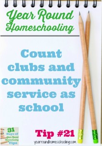 Year Round Homeschooling Tip #21