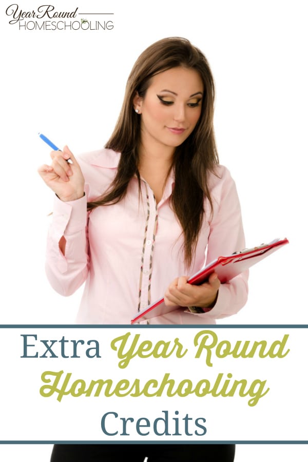 extra homeschool credits, homeschool credits, extra credits, homeschool