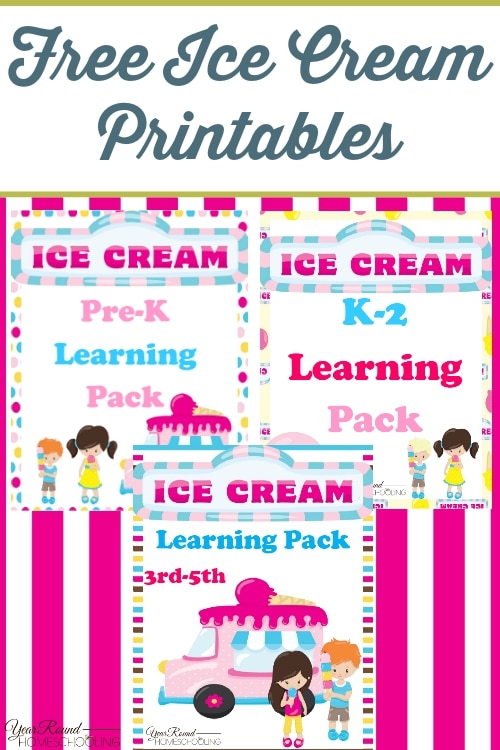 Free Ice Cream Printables - Pre-K-5th Grade