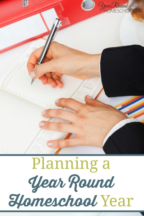 planning a year round homeschool year, year round homeschool planning, homeschool planning