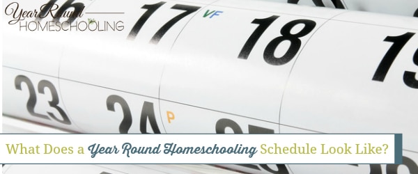 What Does a Year Round Homeschooling Schedule Look Like? - Year Round ...