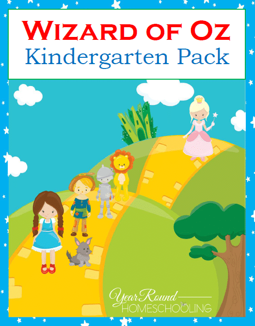 Free Wizard of Oz Kindergarten Pack - By Year Round Homeschooling
