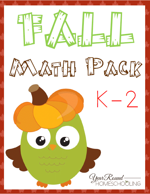 Free Fall Math Pack (K-2) - By Year Round Homeschooling