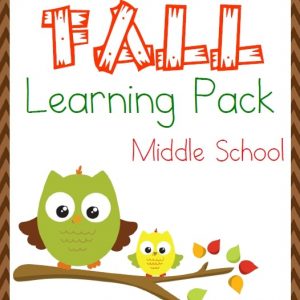 Fall Middle School Learning Pack