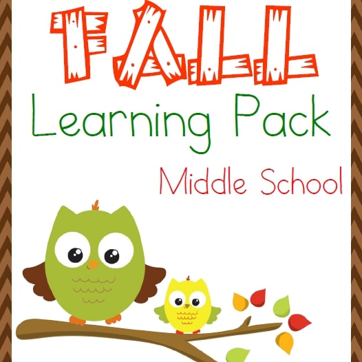 Fall Middle School Learning Pack