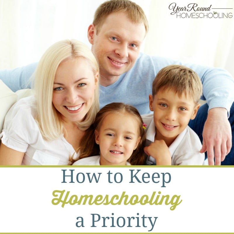 How to Keep Homeschooling a Priority - Year Round Homeschooling