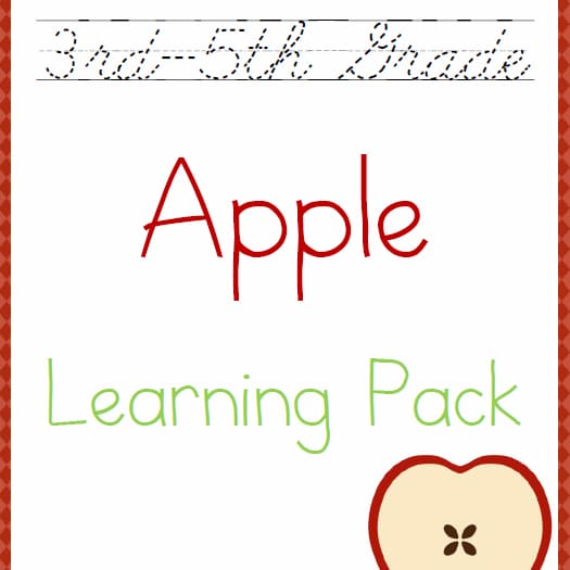 3rd-5th Grade Apple Learning Pack