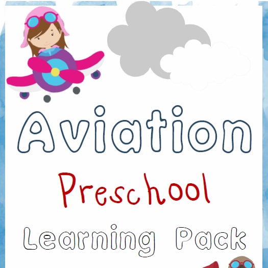 Aviation Preschool Learning Pack
