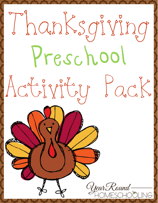 Free Thanksgiving Preschool Fun Pack