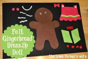 Felt Gingerbread Dress-up Doll