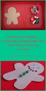 Christmas Gingerbread Man Fine-Motor Activity