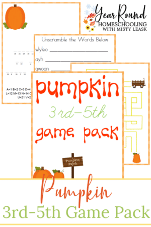 Pumpkin Game Pack (3rd-5th)